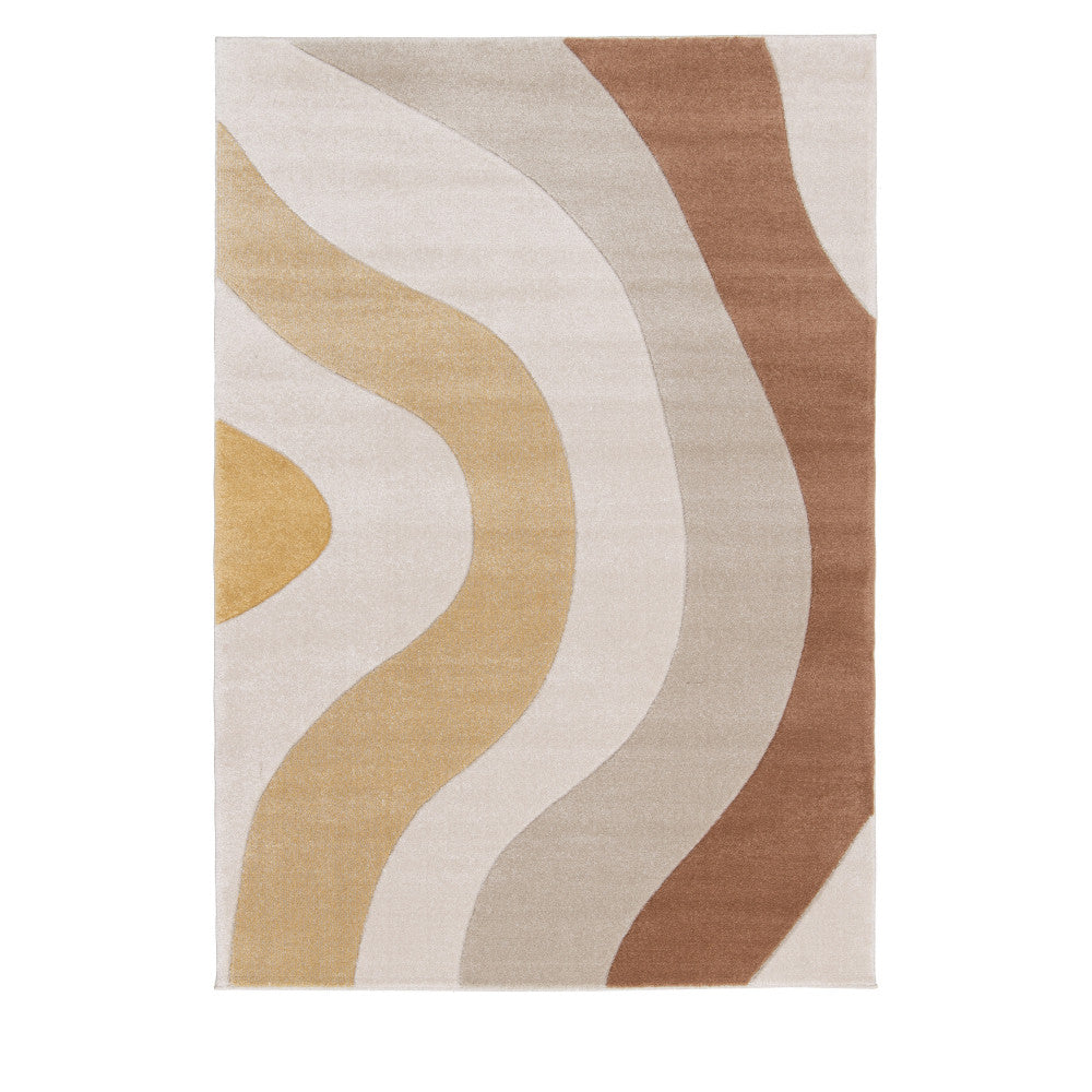 Melia - Tapis contemporain - Jaune 160x230 cm - 1