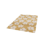 Flora II - Tapis contemporain à motif floral - Jaune moutarde 120x170 cm - 2
