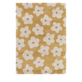 Flora II - Tapis contemporain à motif floral - Jaune moutarde 120x170 cm - 1