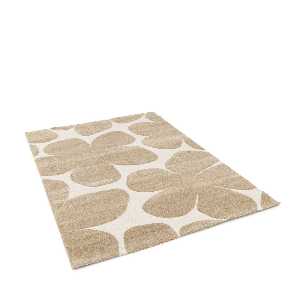 Flow - Tapis contemporain à motif floral en relief - Beige 160x230 cm - 2
