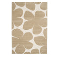 Flow - Tapis contemporain à motif floral en relief - Beige 160x230 cm - 1