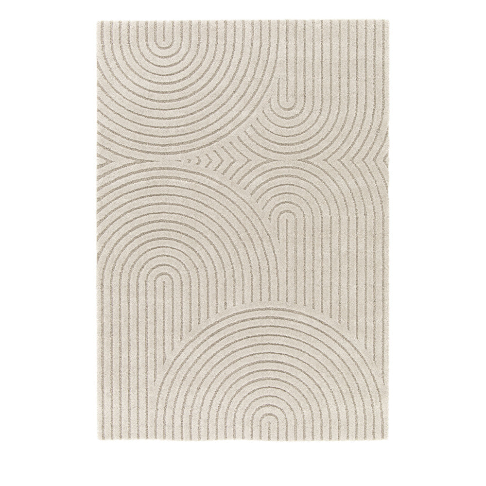 Esteban - Tapis contemporain à motif géométrique - Beige 200x290 cm - 2