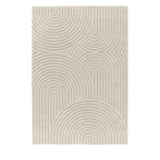 Esteban - Tapis contemporain à motif géométrique - Beige 120x170 cm - 1