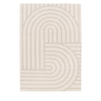 Tarna - Tapis contemporain à motif géométrique - Ecru 160x230 cm - 1