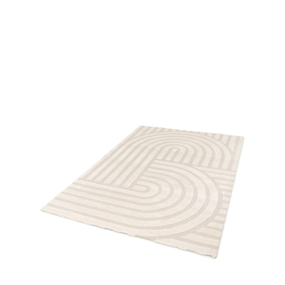 Tarna - Tapis contemporain à motif géométrique - Ecru 160x230 cm - 2
