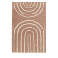 Victoria I - Tapis contemporain à motif géométrique - Vieux rose 120x170 cm - 1