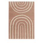 Victoria I - Tapis contemporain à motif géométrique - Vieux rose 120x170 cm - 1