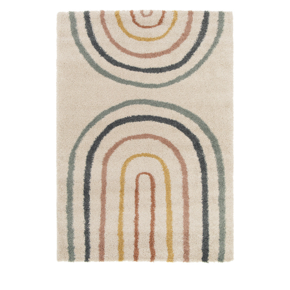 Victoria II - Tapis contemporain à motif géométrique - Multicolore 120x170 cm - 1