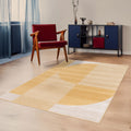 Pilo - Tapis à motifs géométriques arrondis - Jaune 160x230 cm - 1