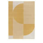 Pilo - Tapis à motifs géométriques arrondis - Jaune 120x170 cm - 2