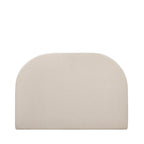 Wayne - Tête de lit compressée en tissu demi-lune L 160 cm - Beige - 2