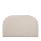 Wayne - Tête de lit compressée en tissu demi-lune L 180 cm - Beige - 2