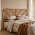 Kayan - Tête de lit en rotin 188cm - Naturel - 1