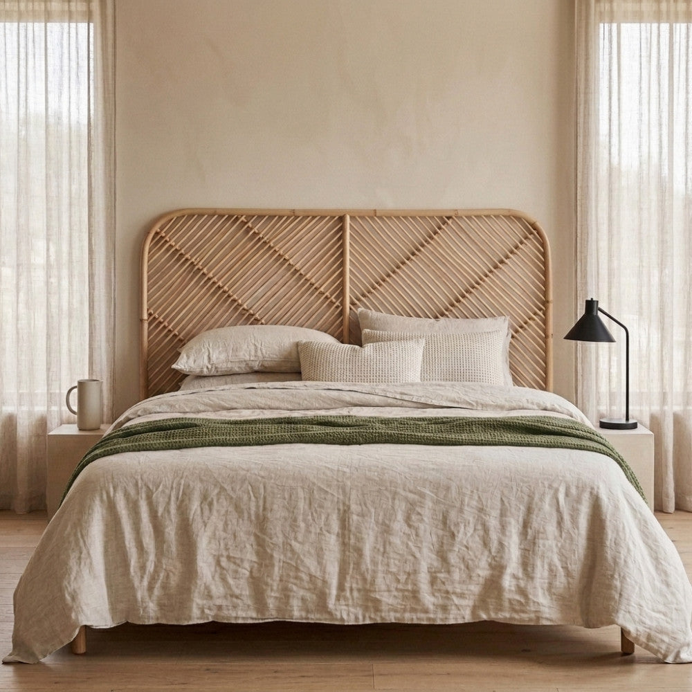 Kayan - Tête de lit en rotin 168 cm - Naturel - 1